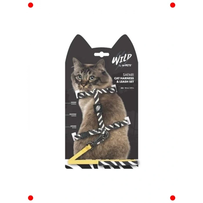 Kedi İçin Konforlu Göğüs Tasması ve Gezdirme Seti