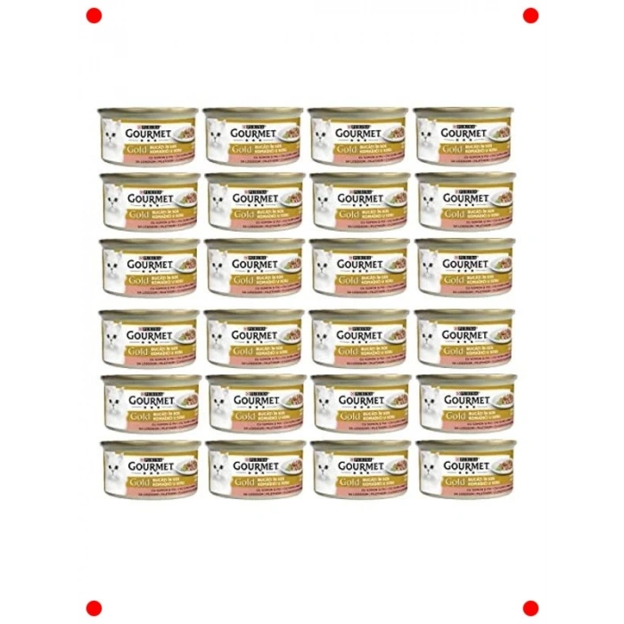 Kedi Konservesi | Somonlu Tavuklu Soslu 24x85 gr