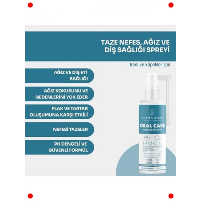 Kedi Köpek Ağız Diş Spreyi (Taze Nefes, 75 ml)