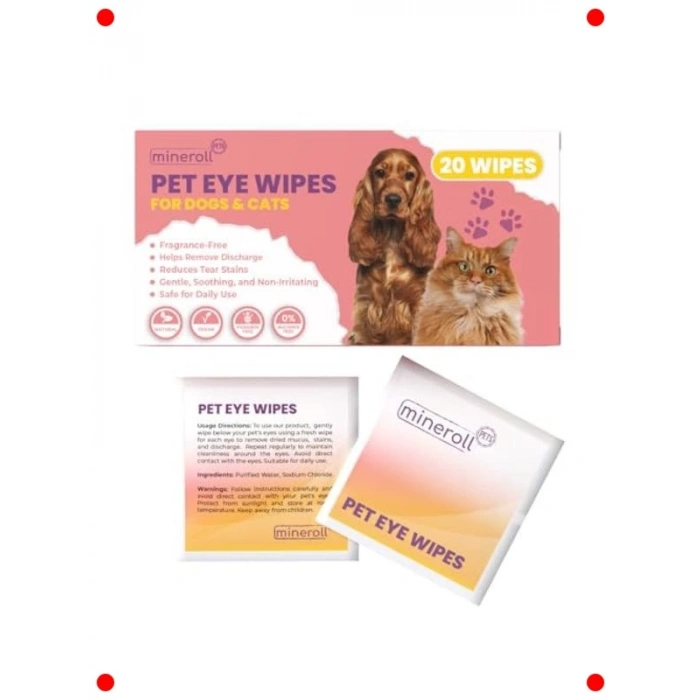 Kedi/Köpek Göz Temizleme Mendili - 20 Adet