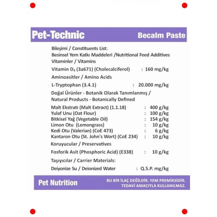 Kedi & Köpek İçin Stres Azaltıcı Macun