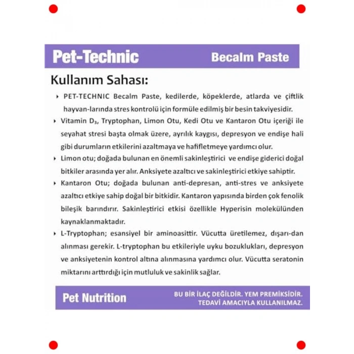 Kedi & Köpek İçin Stres Azaltıcı Macun