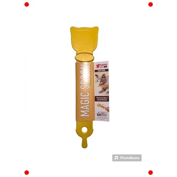 Kedi Köpek Krema Ödül Maması Kolay Yedirme Kaşığı - Sarı