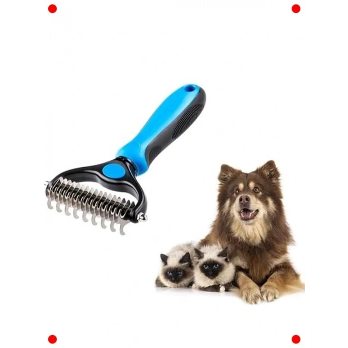 Kedi Köpek Tüy ve Düğüm Açma Tarağı - Büyük Boy