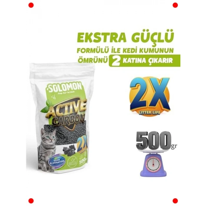 Kedi Kumu Koku Giderici Aktif Karbon 500 gr