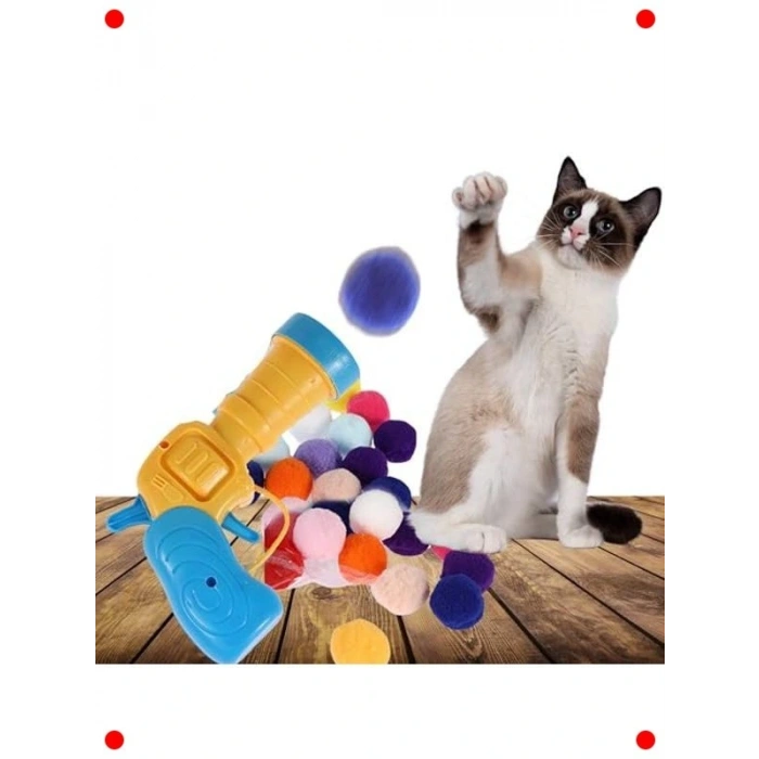 Kedi Oyun Tabancası: Peluş Top Atan İnteraktif Eğlence