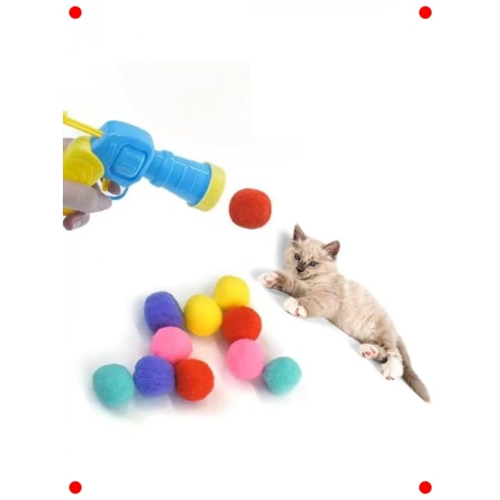 Kedi Oyun Tabancası: Peluş Top Atan İnteraktif Eğlence