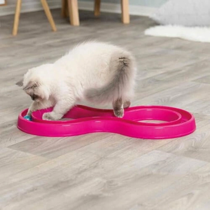 Kedi Oyuncak, Top Kovalama, 64.5 cm x 31 cm, Pembe
