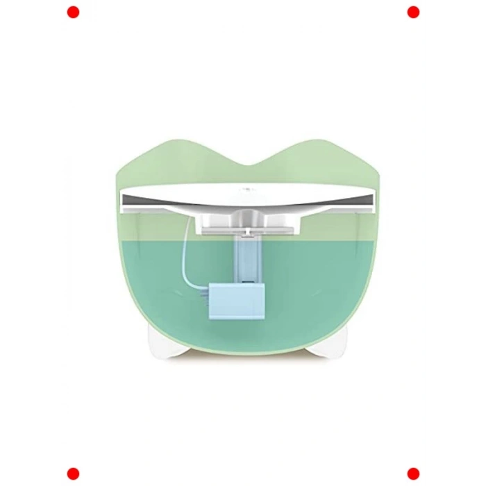 Kedi Su Çeşmesi - Üçlü Filtre, Ergonomik Tasarım, Yeşil