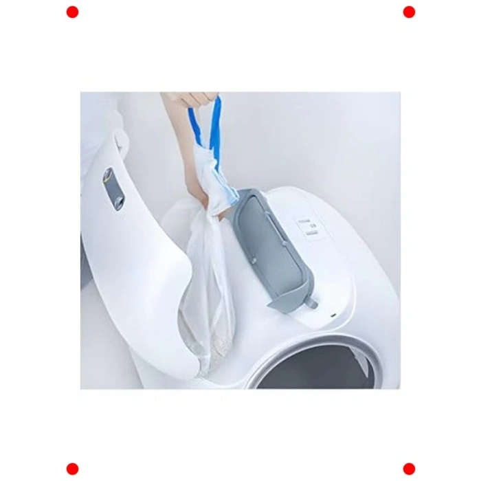 Kedi Tuvaleti İçin Büzgülü Çöp Poşeti - 3x15 Adet Set