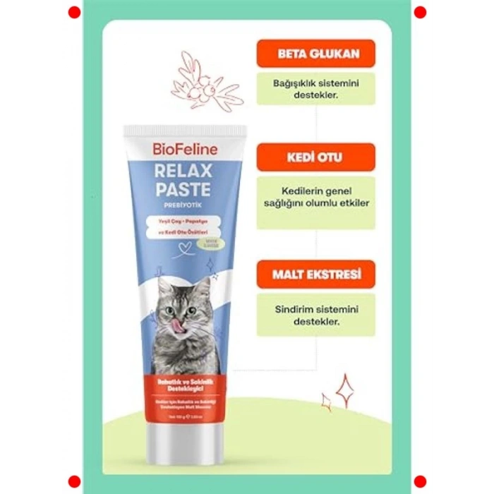 Kediler İçin Sakinleştirici Rahatlatıcı Macun 100g