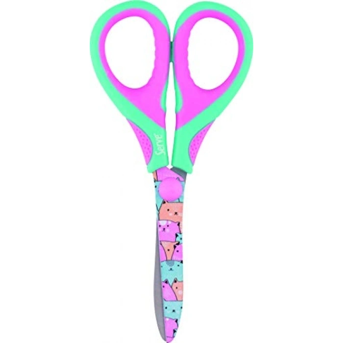 Kedili Fosforlu Tekli Model Makas, Şık Tasarım