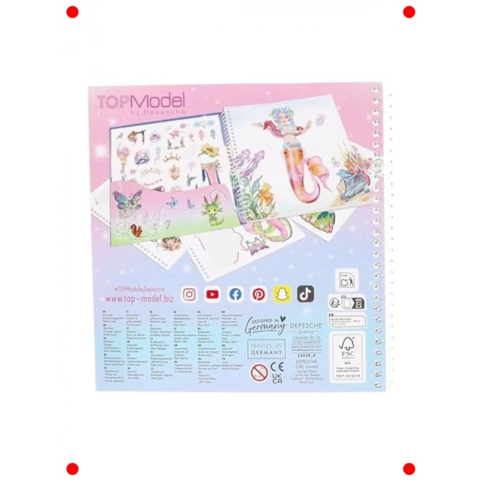 Kendin Tasarla Giysi Kitabı - Çıkartmalı ve Renkli