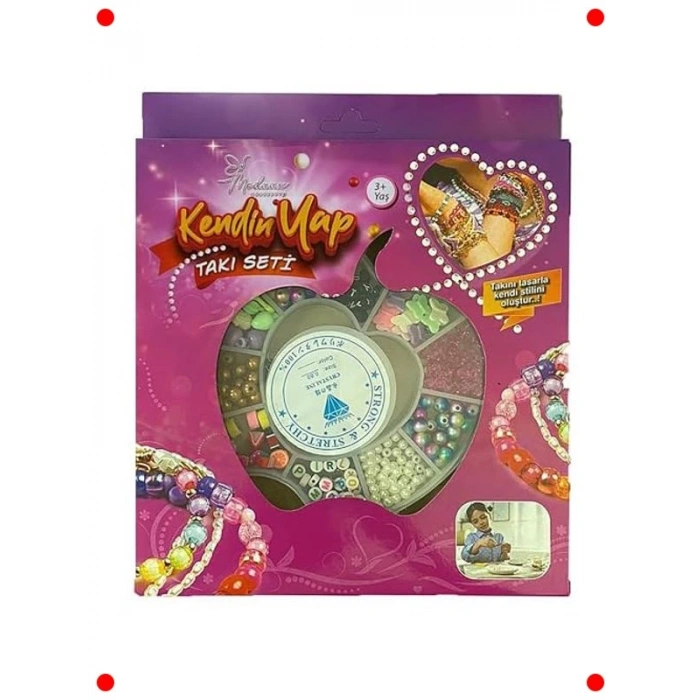Kendin Yap Renkli Boncuk Takı Seti 3+ Yaş