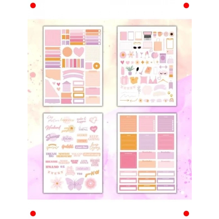 Kendin Yap Sticker Kitabı - Rengarenk, 16 Sayfa