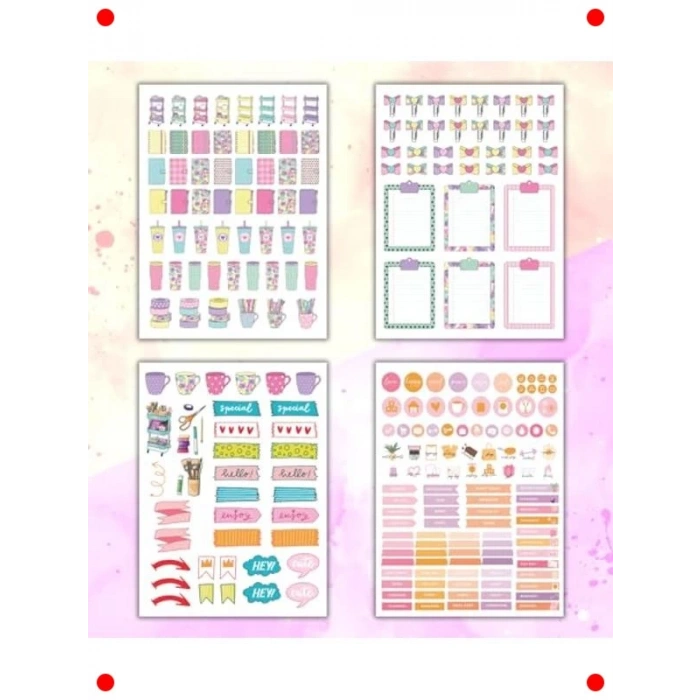 Kendin Yap Sticker Kitabı - Rengarenk, 16 Sayfa