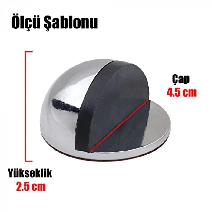 Kendinden Yapışkanlı 5 Adet Yarımay Kapı Stoperi ile Güvenli Kullanım