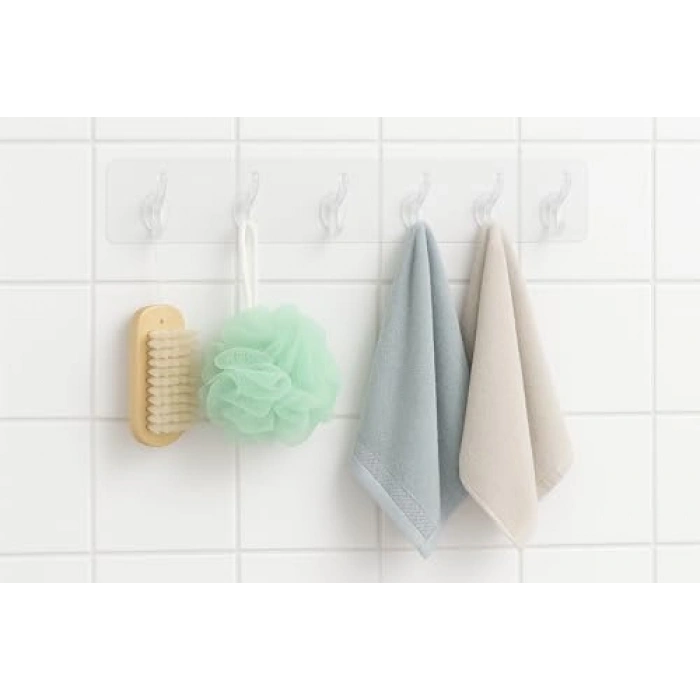 Kendinden Yapışkanlı 5 Kancalı Askı Seti, Pratik Montaj