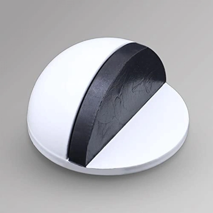 Kendinden Yapışkanlı Yarımay Kapı Stoperi, 5 Adet, Beyaz Renk