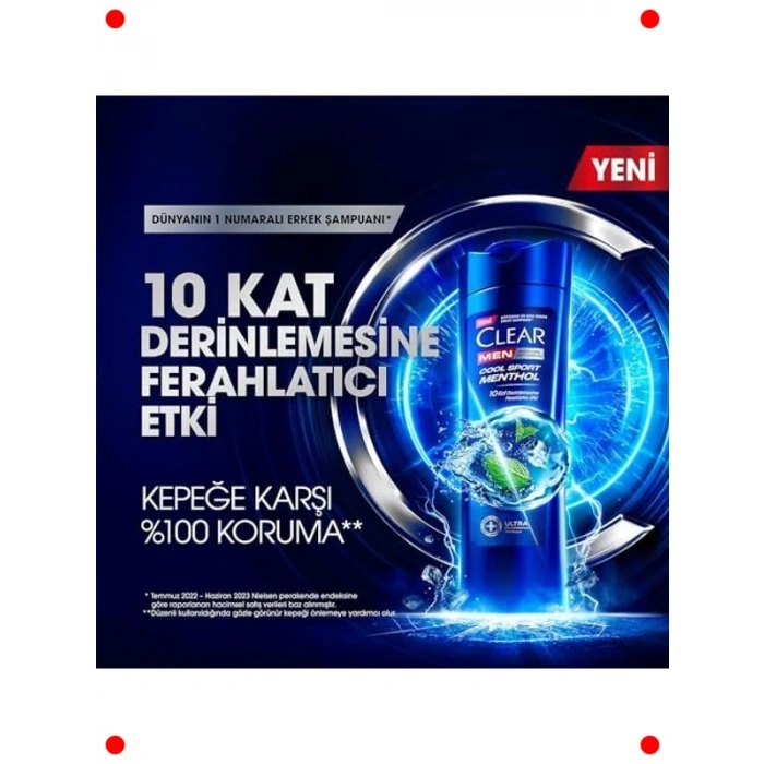Kepek Karşıtı Şampuan - Ferahlatıcı Mentollü (350 ml)