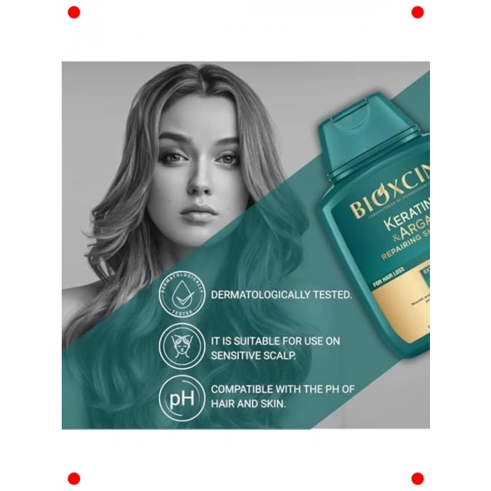 Keratin Argan Onarıcı Şampuan Yıpranmış Saçlar 300ml