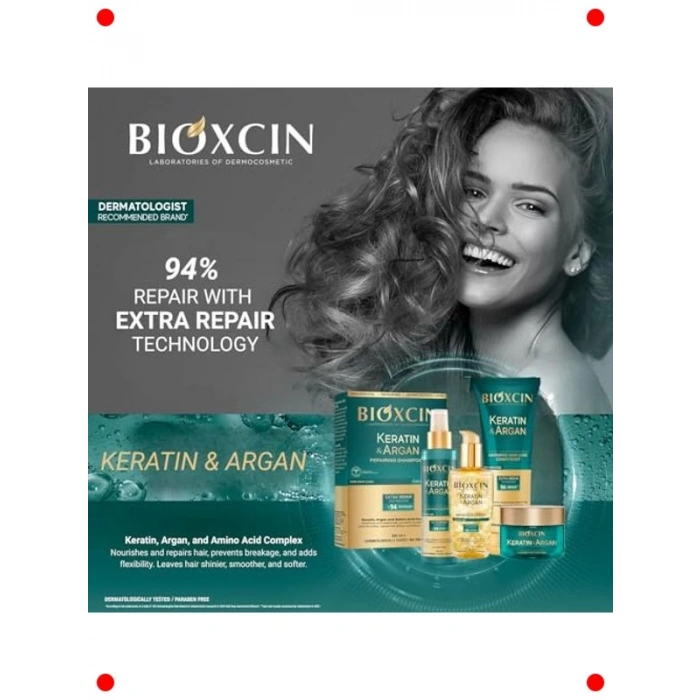 Keratin Argan Onarıcı Şampuan Yıpranmış Saçlar 300ml