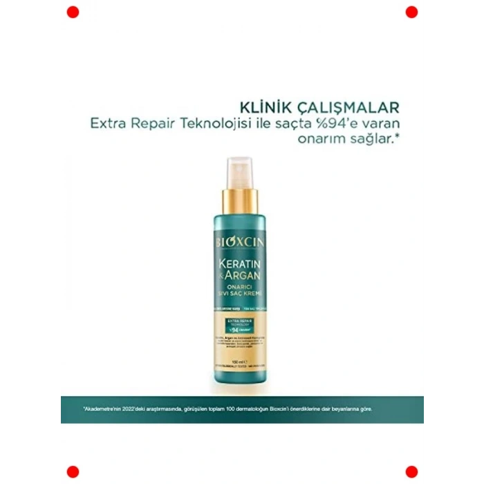 Keratin & Argan Onarıcı Sıvı Saç Bakım Kremi 150 ml