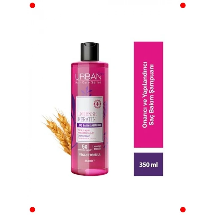 Keratin Onarıcı Saç Bakım Şampuanı 350 ml Vegan