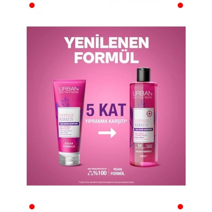 Keratin Onarıcı Saç Bakım Şampuanı 350 ml Vegan
