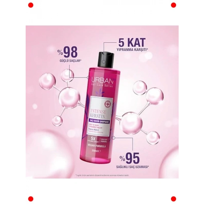 Keratin Onarıcı Saç Bakım Şampuanı 350 ml Vegan