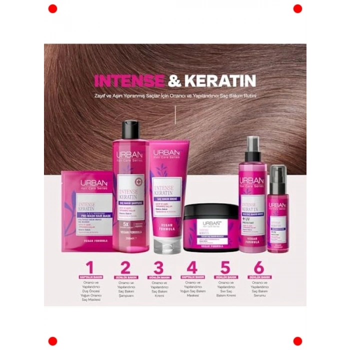 Keratin Onarıcı Saç Bakım Şampuanı 350 ml Vegan