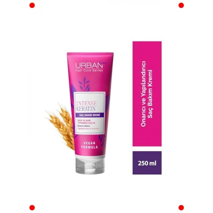 Keratinli Yoğun Saç Bakım Kremi 250 ml - Vegan