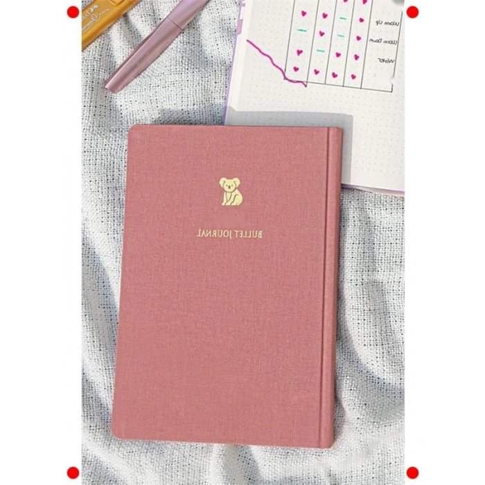 Keten Kapaklı Noktalı Bullet Journal Defteri