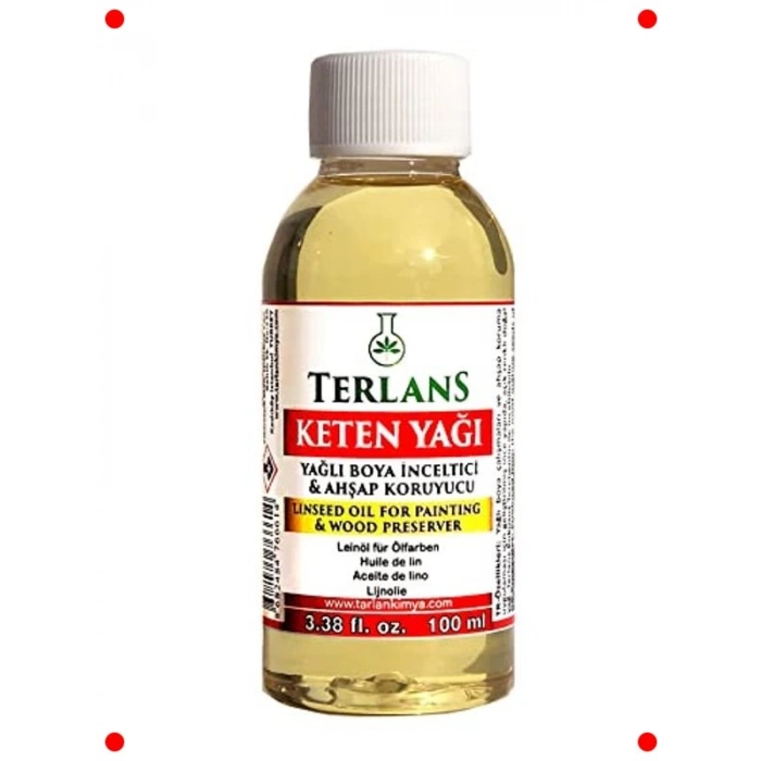 Keten Yağı Ahşap Koruyucu & Resim Yağı 100ml