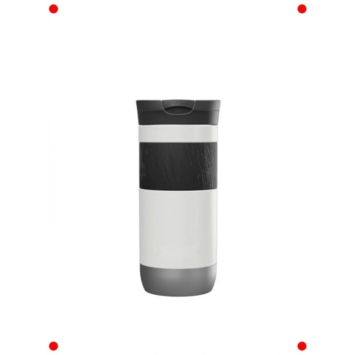 Kilitli Kapaklı Termos Bardak 470ml Beyaz