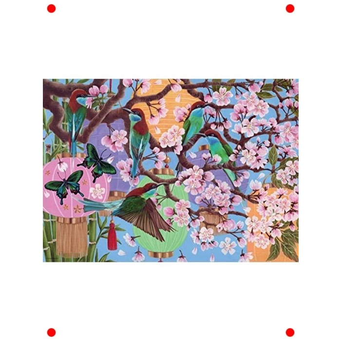 Kiraz Çiçekleri Temalı 1000 Parça Yapboz