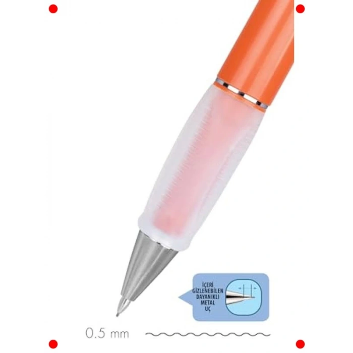 Kiremit Renkli Mekanik Kurşun Kalem 0.5mm