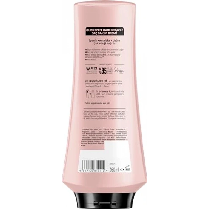 Kırık Uçları Mühürleyen Saç Bakım Kremi 360 ml