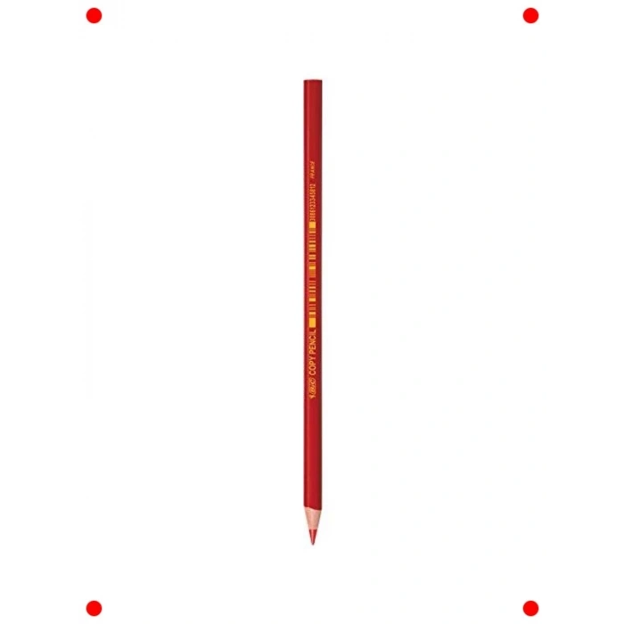 Kırmızı Kopya Kalem Seti, 12 Adet, Dayanıklı