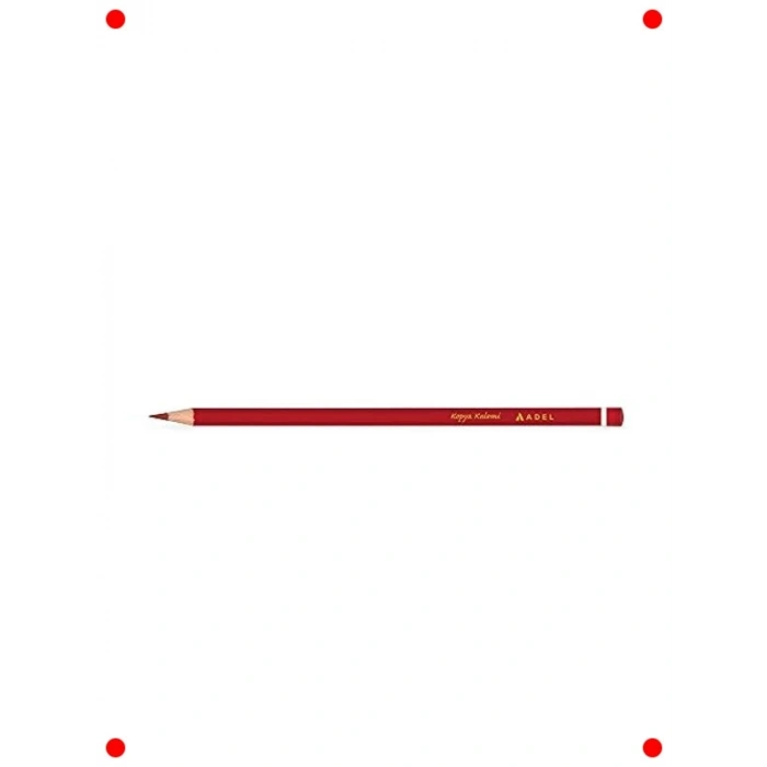 Kırmızı Kopya Kalemi, 12li Set, Parlak Renk