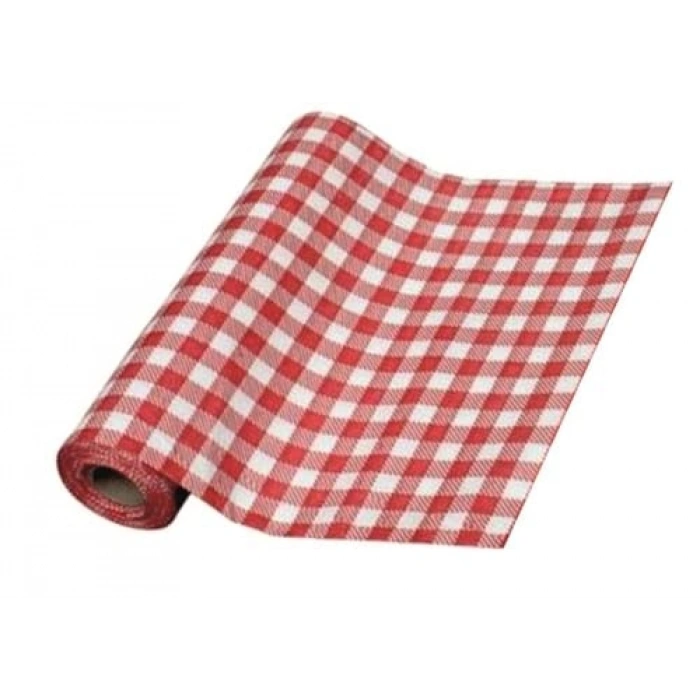 Kırmızı Kullan At Kağıt Masa Örtüsü - 24 Metre