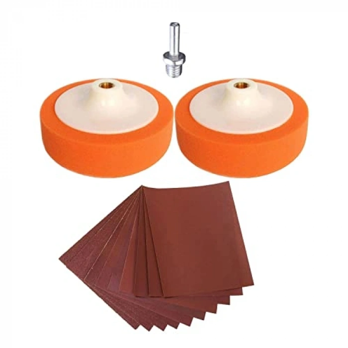 Kırmızı Pasta Cila Süngeri Seti 150mm 13 Parça Kaliteli