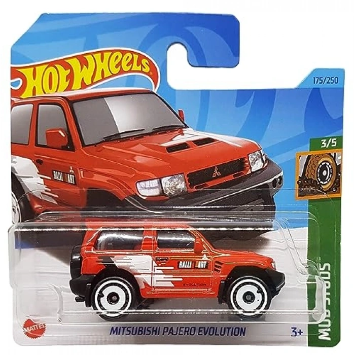 Kırmızı Renkli Mitsubishi Bajero Evolution Araç Modeli, Kısa Kart ile