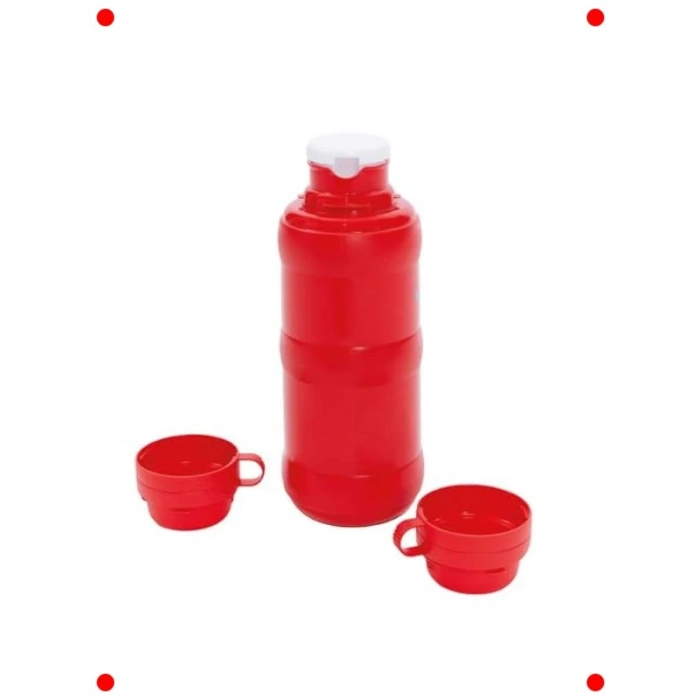 Kırmızı Termos 1 Litre – Sıcak/Soğuk İçecekler
