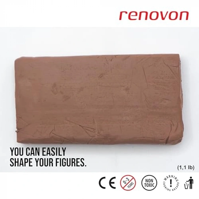 Kırmızı Terra/Cotta Renkli Serak KİL Hamuru, 500 gr