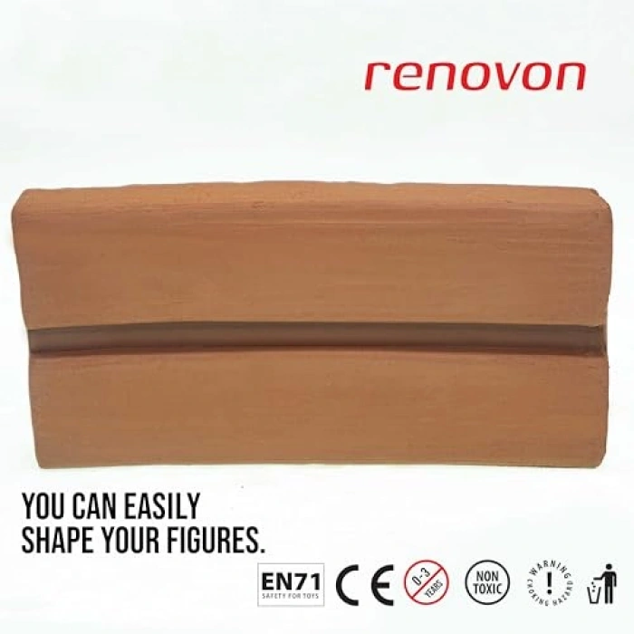 Kırmızı/TerraCotta Renkli Serak KİL Hamuru, 1000 gr