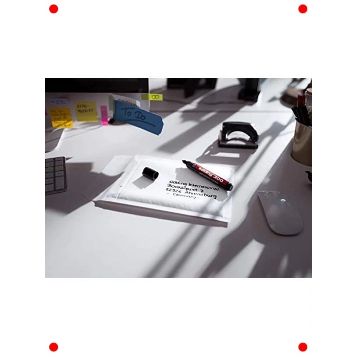 Kırmızı Yuvarlak Uçlu Permanent Markör - 10lu Set