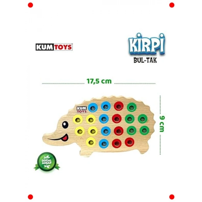 Kirpi Şekilli Bul Tak Oyunu