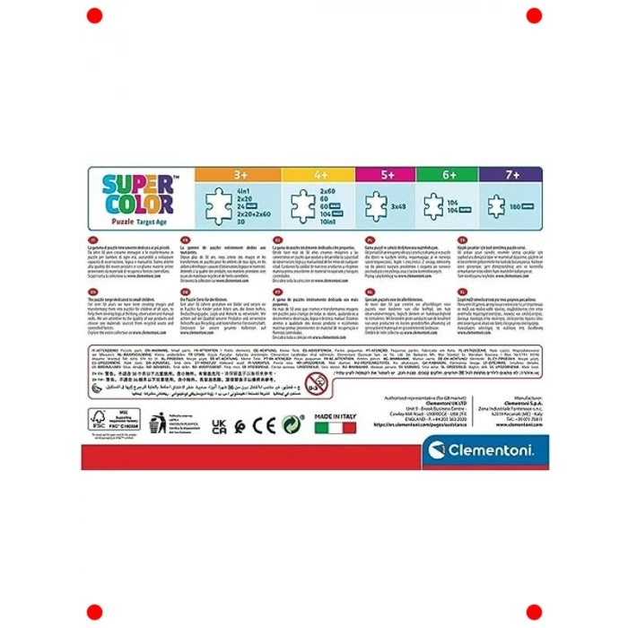 Kış Masalı Temalı Çocuk Yapbozu (2x60 Parça)