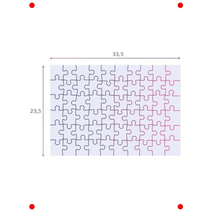 Kış Masalı Temalı Çocuk Yapbozu (2x60 Parça)